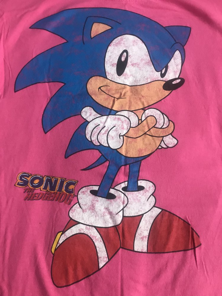 Sonic the hedgehog girlie shirt gr.XL * sega * gamer * gamergirl