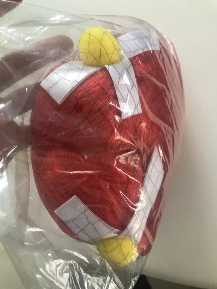 Rote lange Perücke mit Zierde / Fasching / Halloween / Cosplay