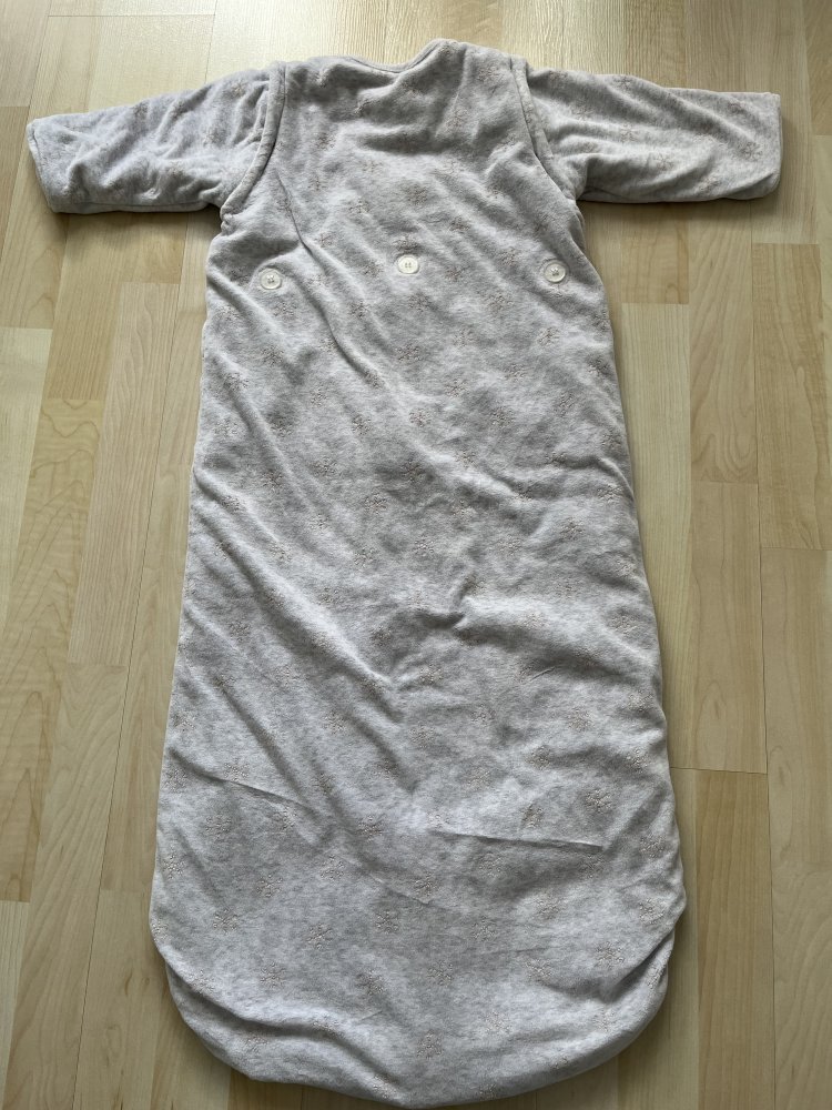 Warmer Schlafsack mit abnehmbaren Ärmeln gr.110cm