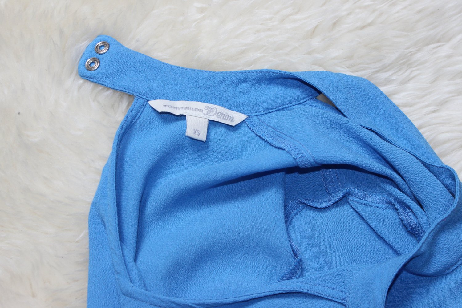 Tom Tailor Denim Bluse Shirt Blau 34 XS