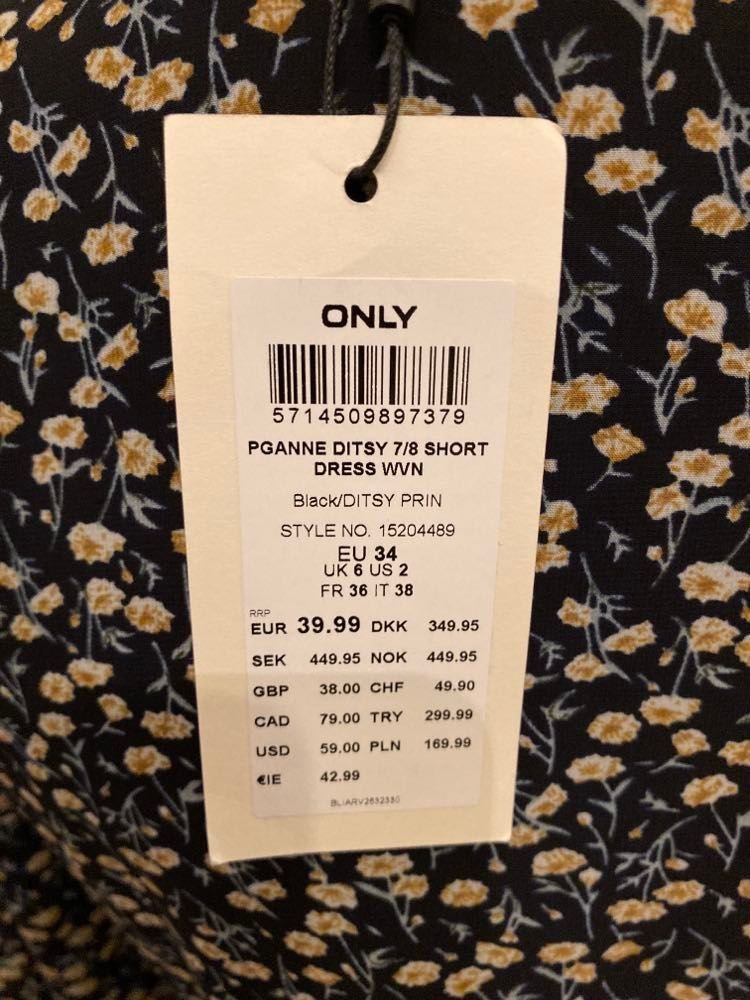Kleid Neu mit Etikett Marke Pigalle von Only