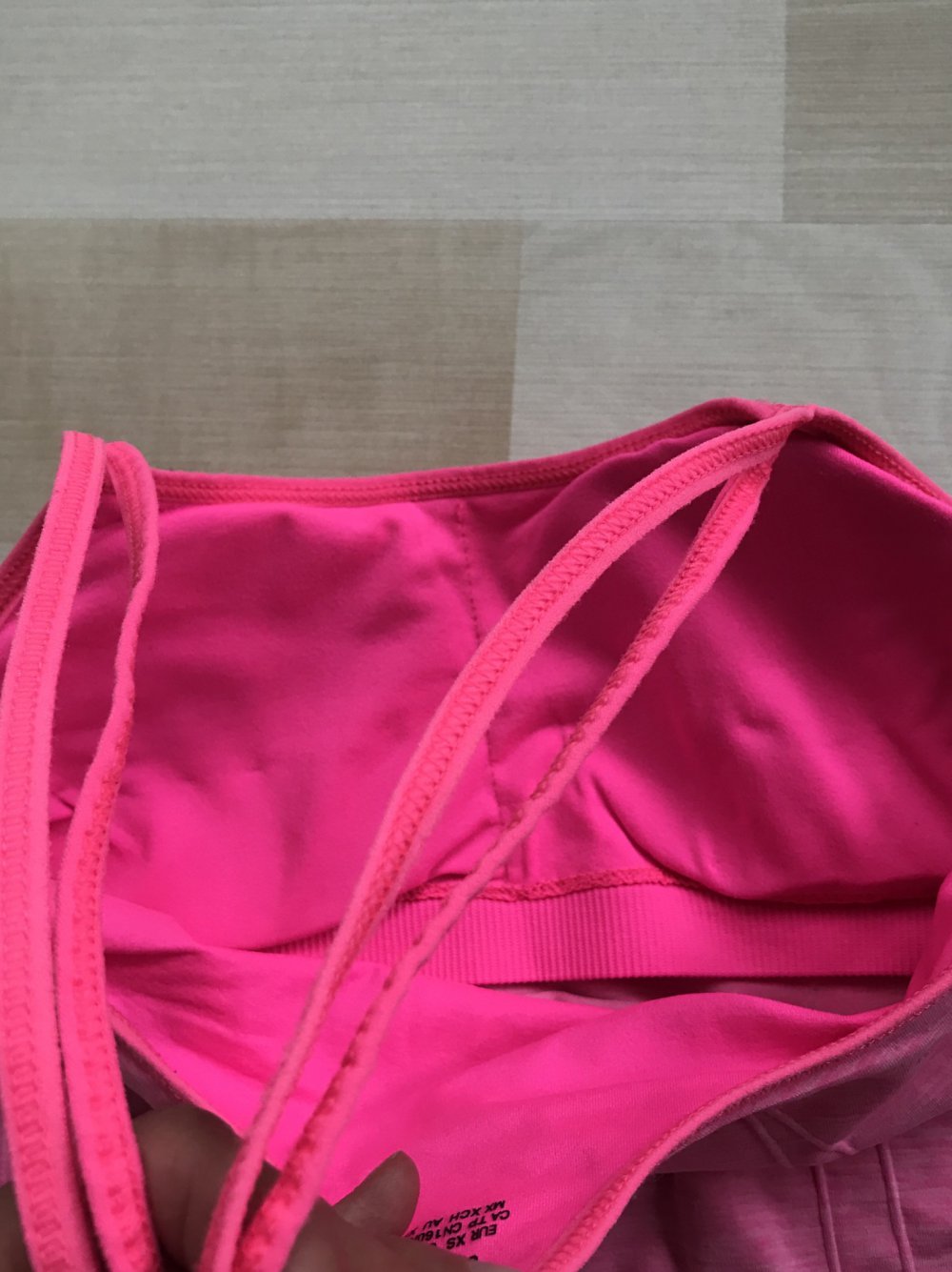Sporttop in rosa in XL