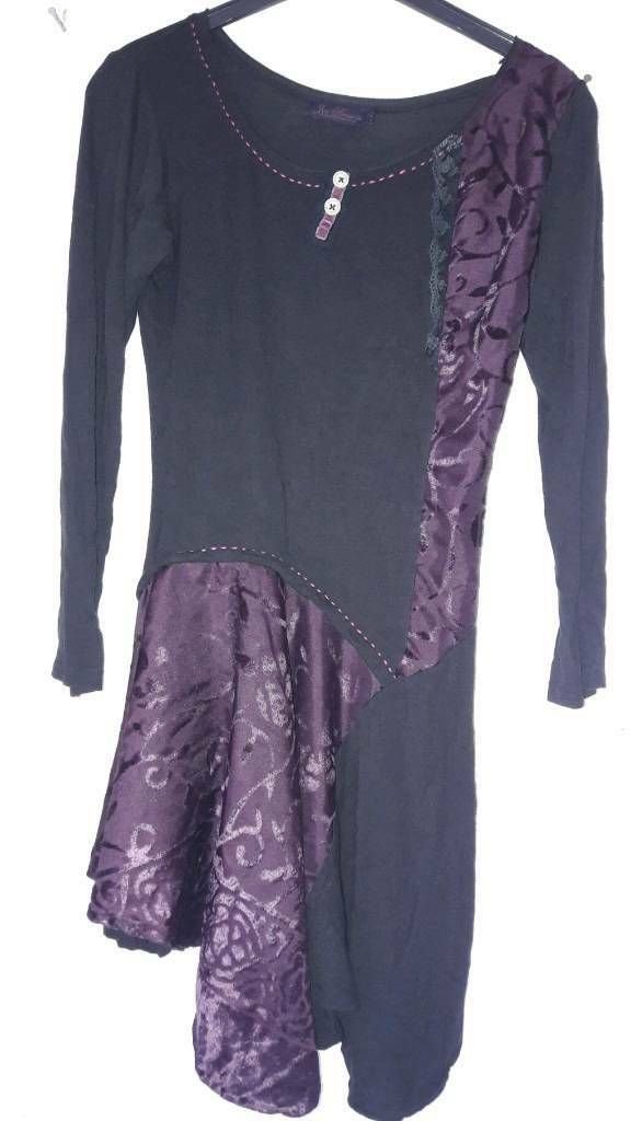 Schwarz~Lila Tunika Gothic JOE BROWNS Gr 36