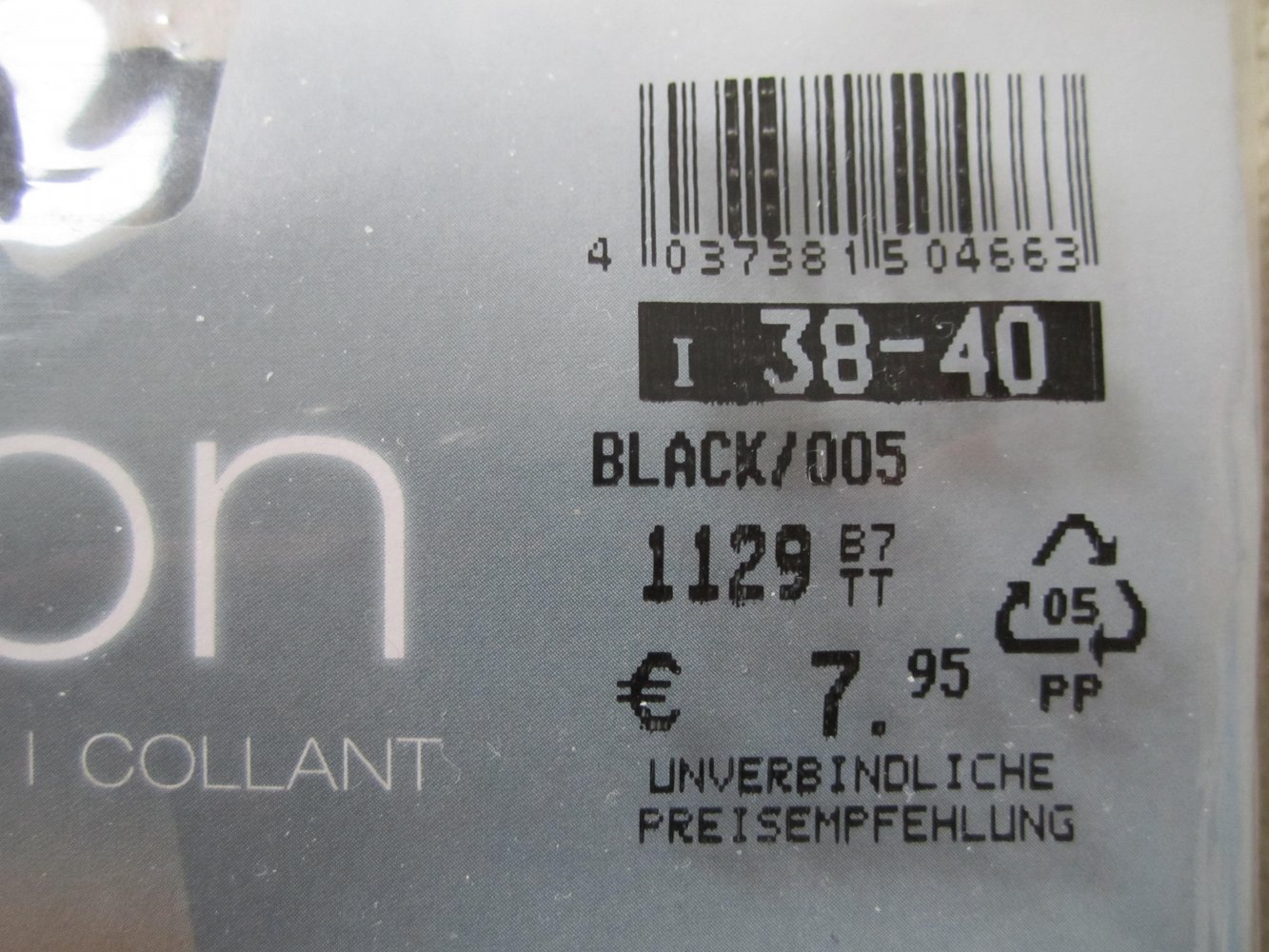 Hudson Strumpfhose 38/40 Neu schwarz Blumenranke am Knöchel