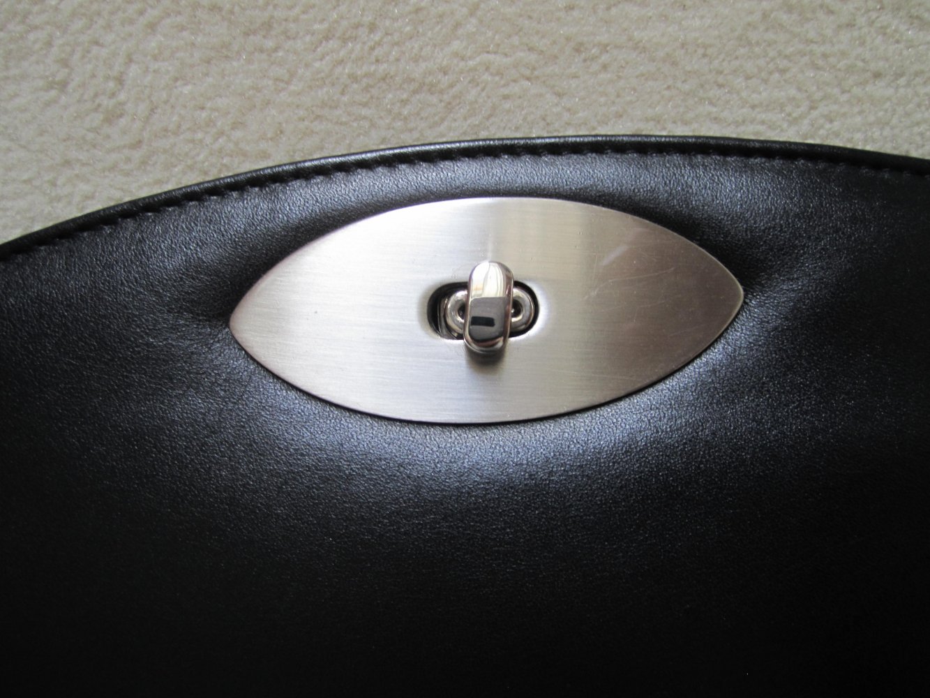 C.Pascal Handtasche Clutch zum Ausgehen schwarz feinstes Leder
