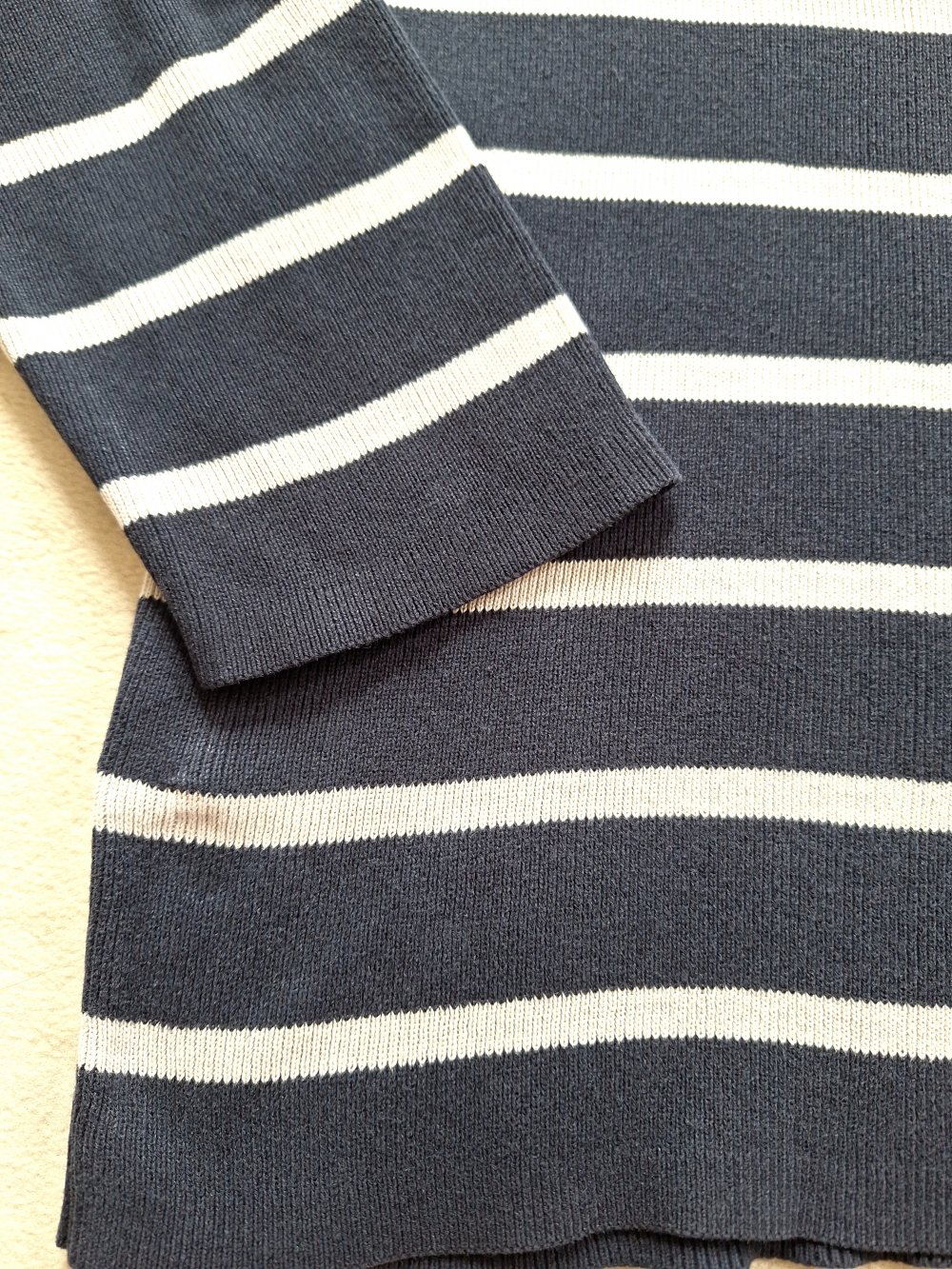 H&M Ringel Pullover 158/164 (152) blau-weiß Baumwolle