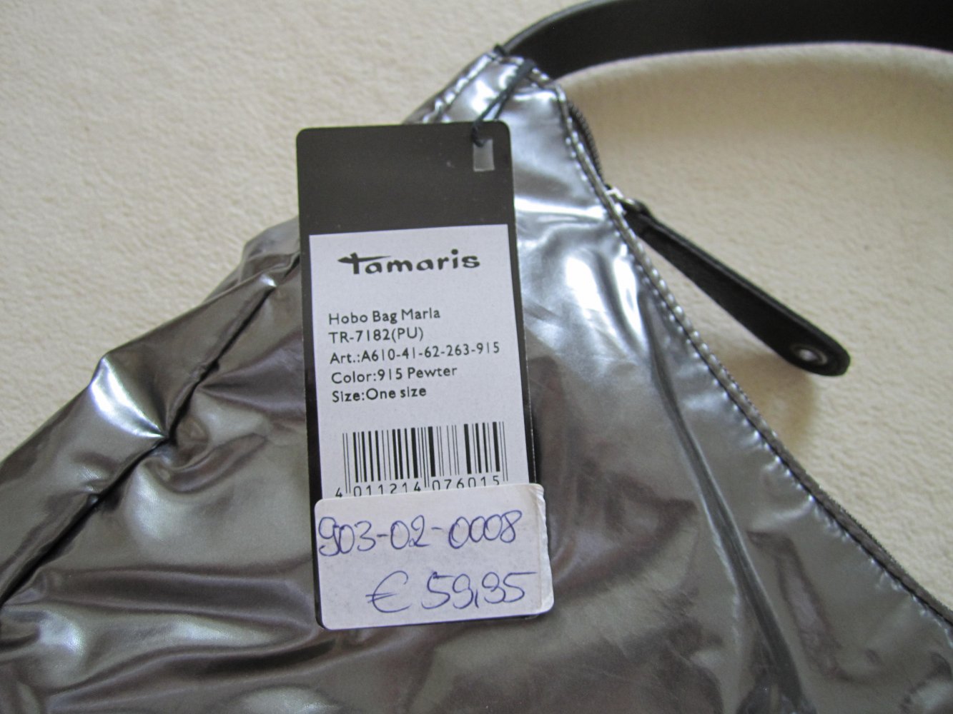 Tamaris Tasche Hobo Bag Maria Neu glänzend