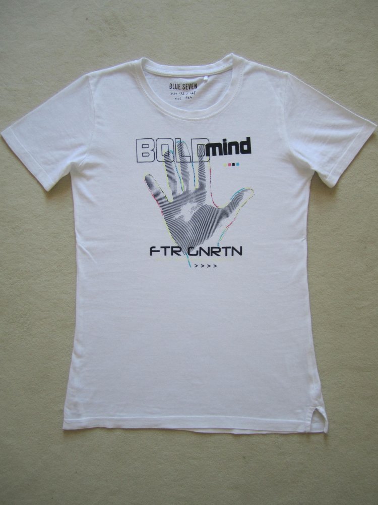 Blue Seven Jungen T-Shirt Gr. 152 slim weiß