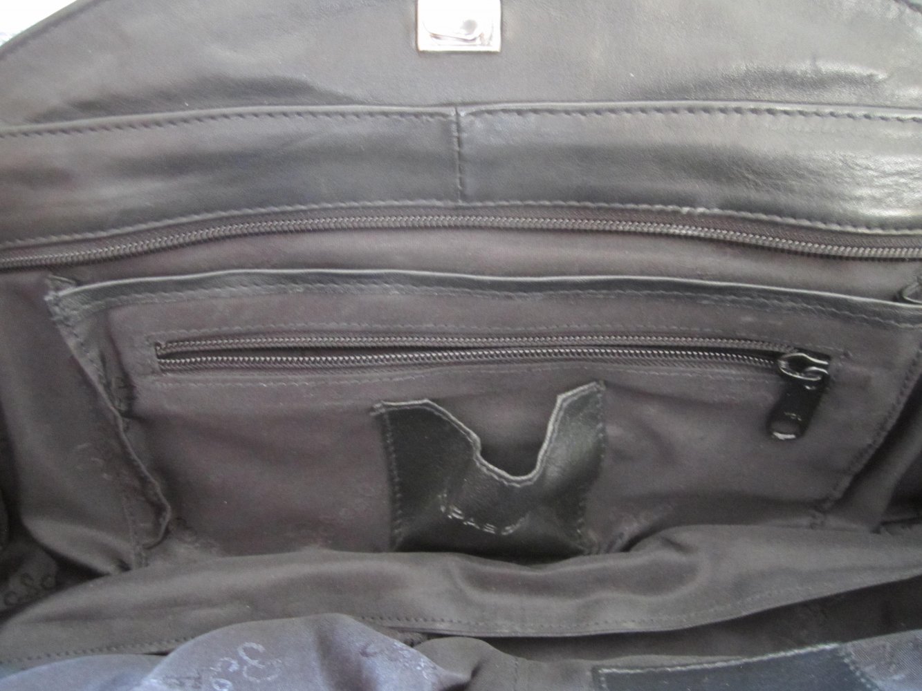 C.Pascal Handtasche Clutch zum Ausgehen schwarz feinstes Leder
