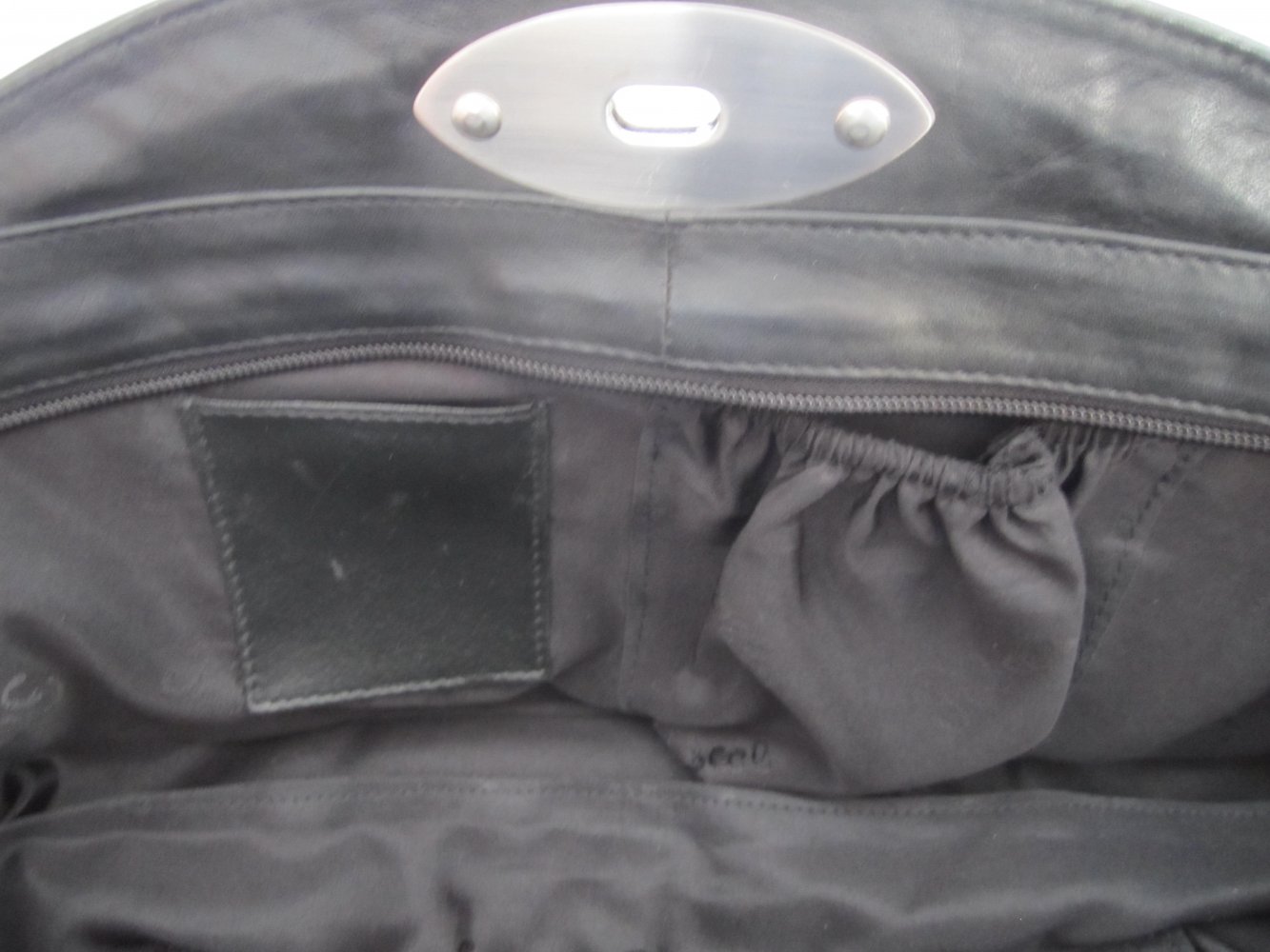 C.Pascal Handtasche Clutch zum Ausgehen schwarz feinstes Leder