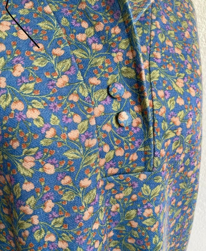 Blumen Longsleeve Vintage Wolle Wool Blend