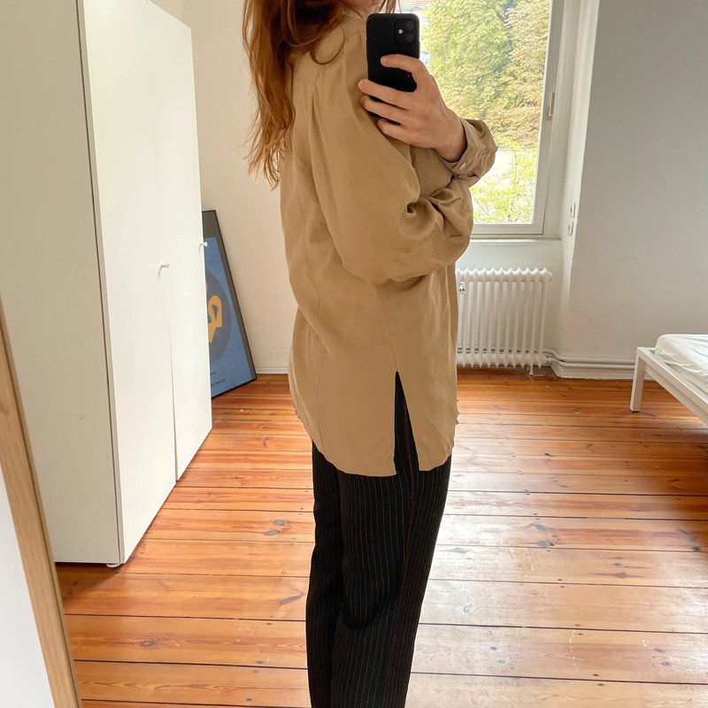 Jacke Bluse aus Seide Silk Vintage 90er 90s
