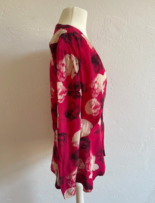 Per Spook 80s Vintage Bluse Blumen 80er
