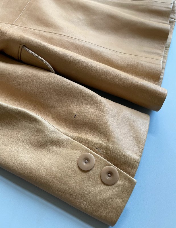 Vintage weiche taillierte Lederjacke Blazer Made in Italy 90s 90er