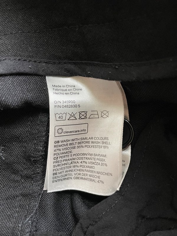 H&M Studio Paperback High Waist Hose mit Weitem Bein