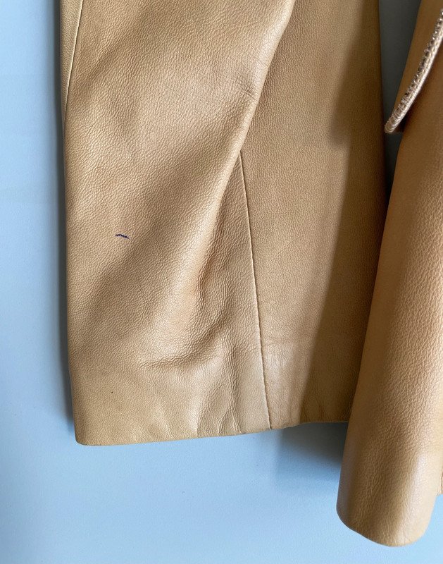 Vintage weiche taillierte Lederjacke Blazer Made in Italy 90s 90er