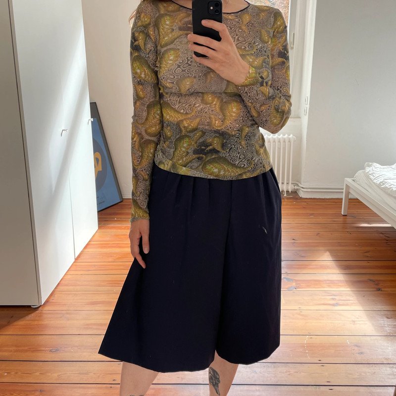Jean Paul Gaultier Maille Mesh Shirt Longsleeve Tattoo 90s JPG