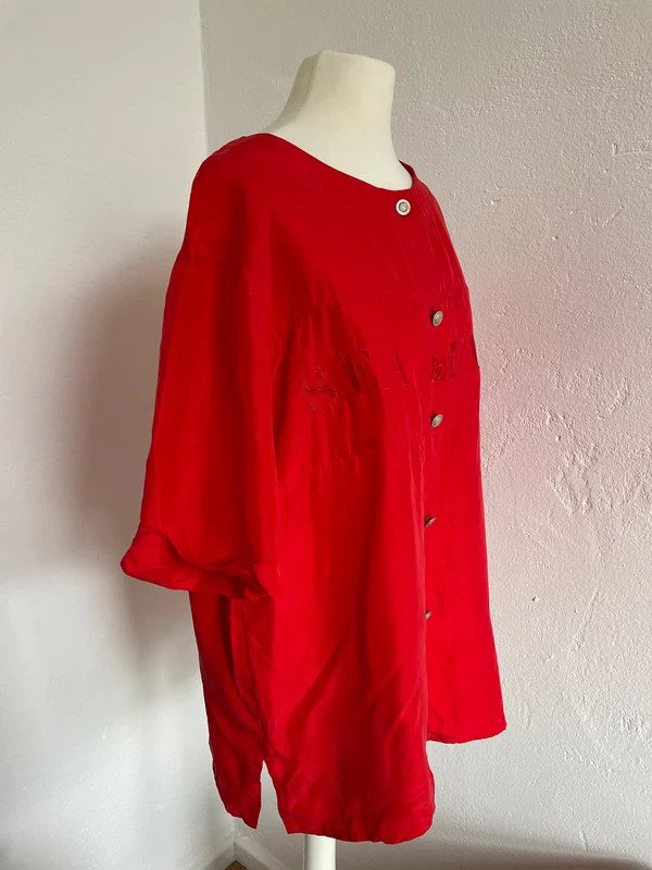 Sergio Cassani Bluse Shirt aus Seide Silk Sea Fun 80s 80er