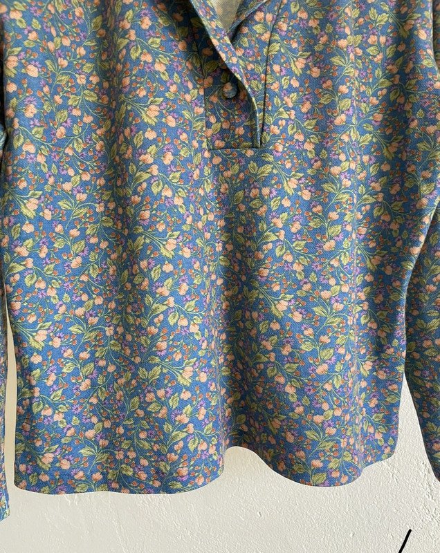 Blumen Longsleeve Vintage Wolle Wool Blend
