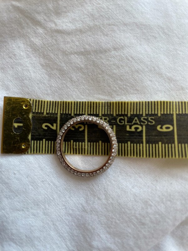 Vintage Ring vergoldet mit Steinen