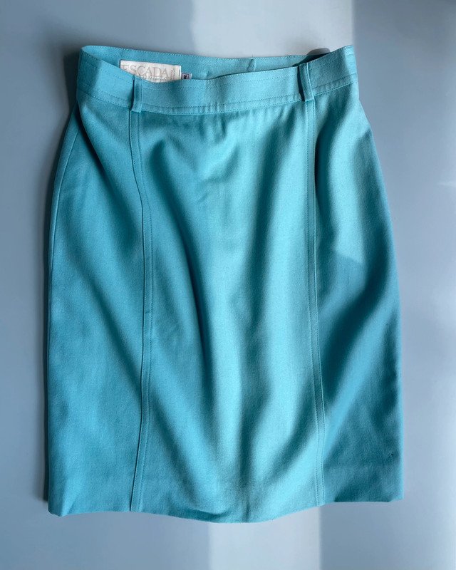 Escada Margaretha Ley High Waist Rock aus Schurwolle Wool