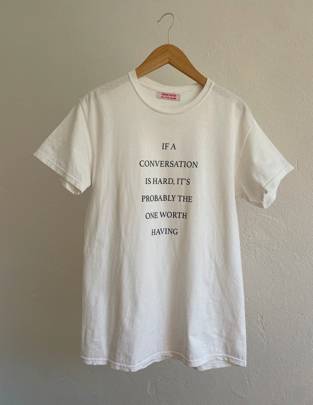 We're not really strangers Hard Conversation shirt limitiert Unisex 