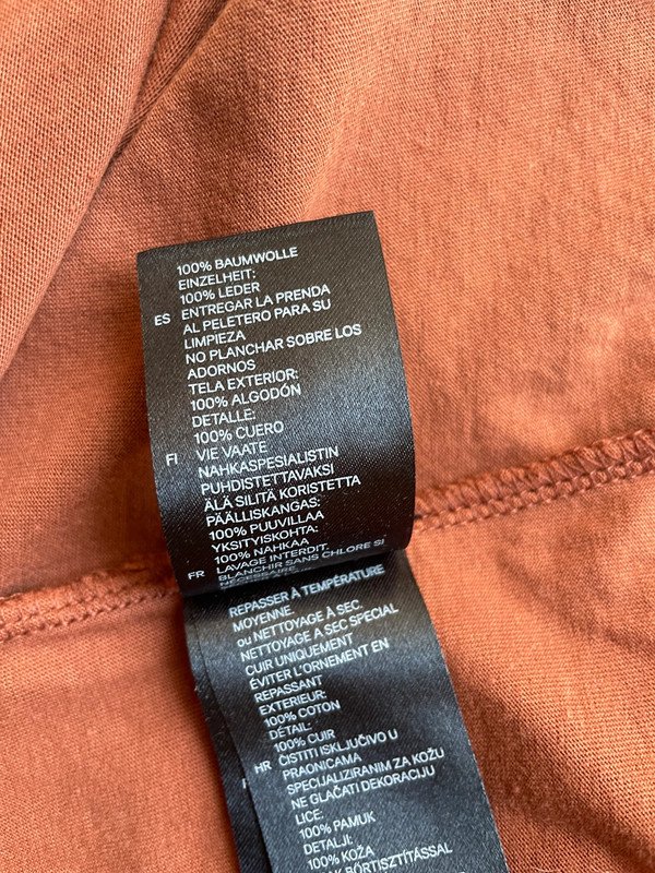 H&M Trend Shirt mit Leder Brusttasche