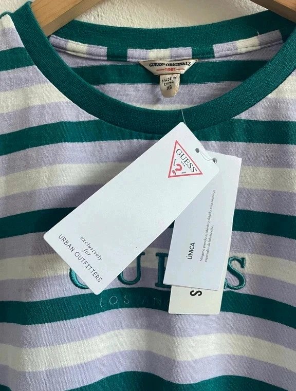 Guess for Urban Outfitters gestreiftes geringeltes Shirt