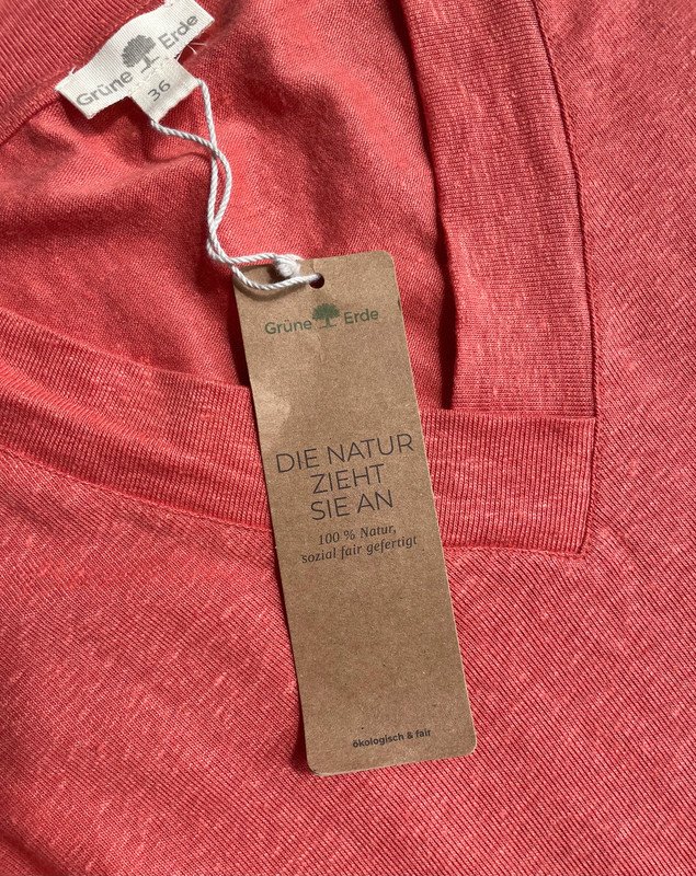 Grüne Erde Longsleeve aus BioBaumwolle Organic Cotton V-Neck