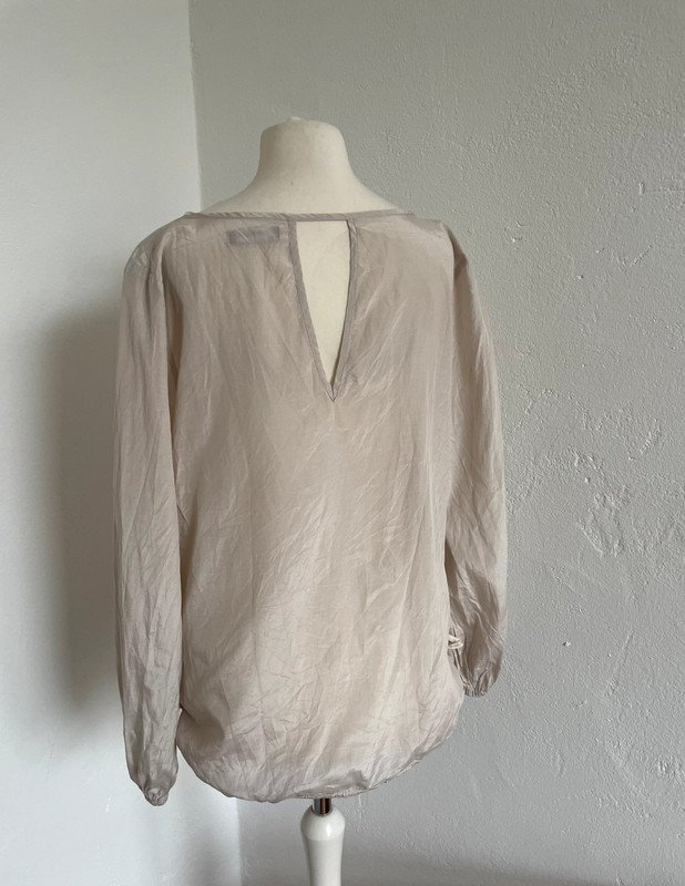 Conleys Bluse mit Seideanteil und Wasserfallkragen 90s 90er