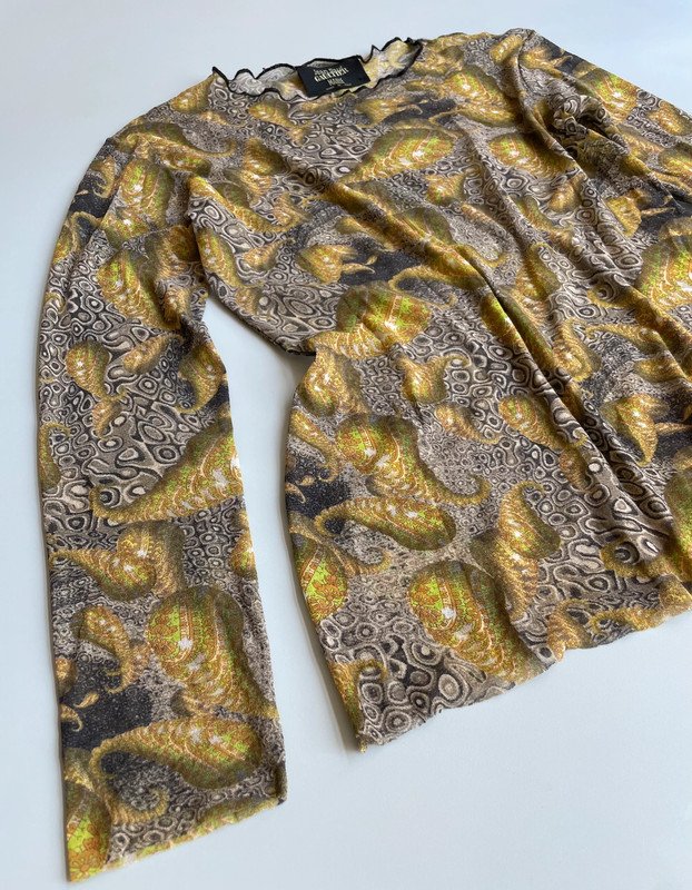 Jean Paul Gaultier Maille Mesh Shirt Longsleeve Tattoo 90s JPG