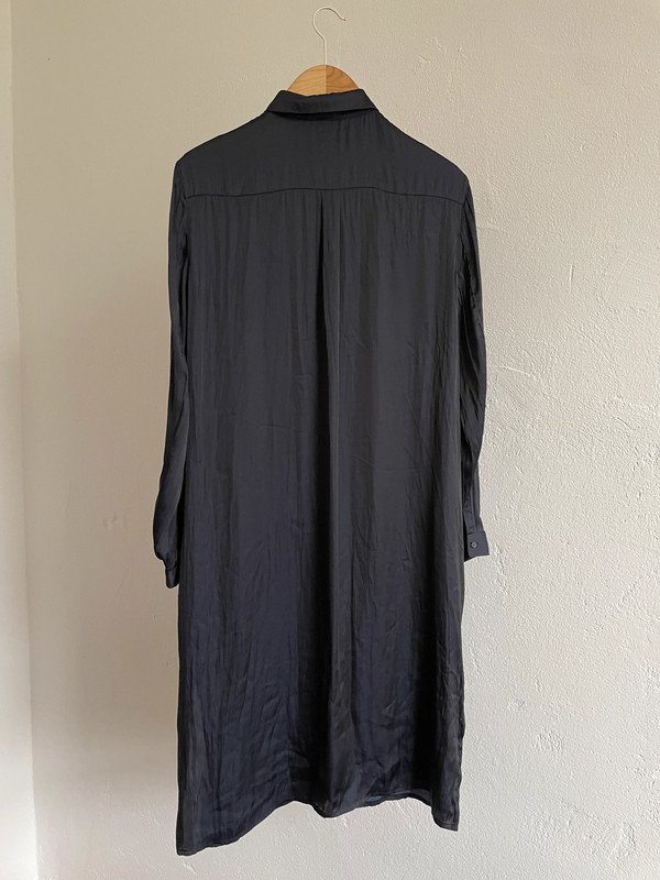H&M Trend dunkelbalue lange Bluse