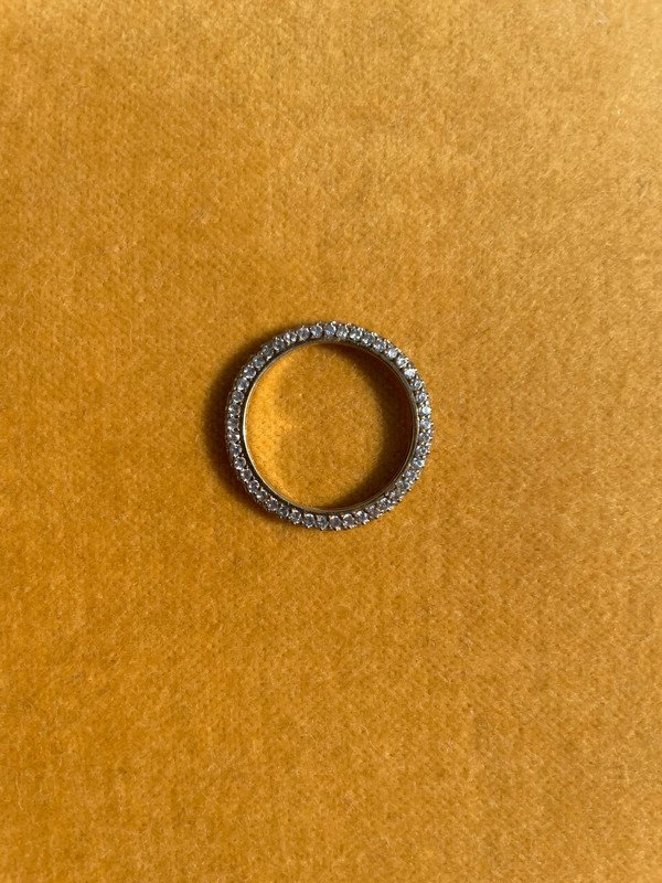 Vintage Ring vergoldet mit Steinen