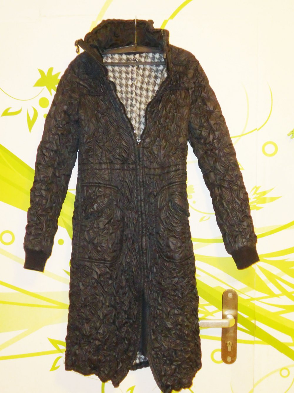 warmer Mantel schwarz