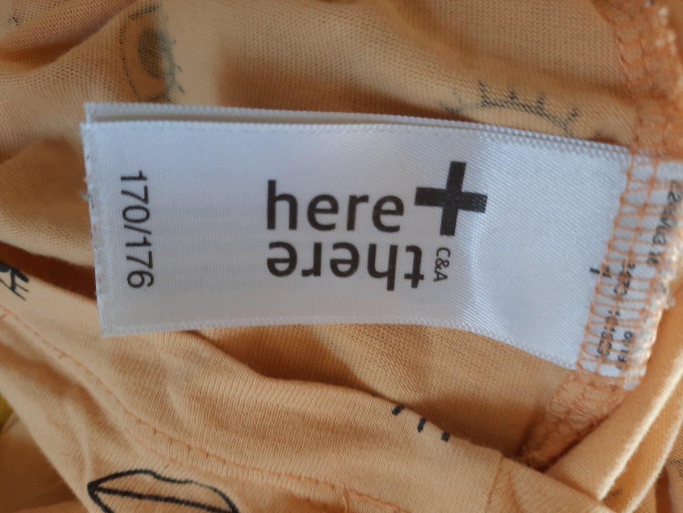 Shirt gelb Augen 170 / 176 here+there