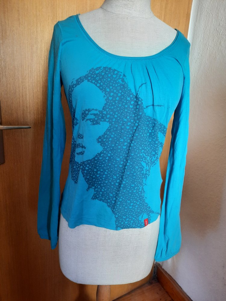 Esprit etc türkis Langarm Shirt Pulli xs