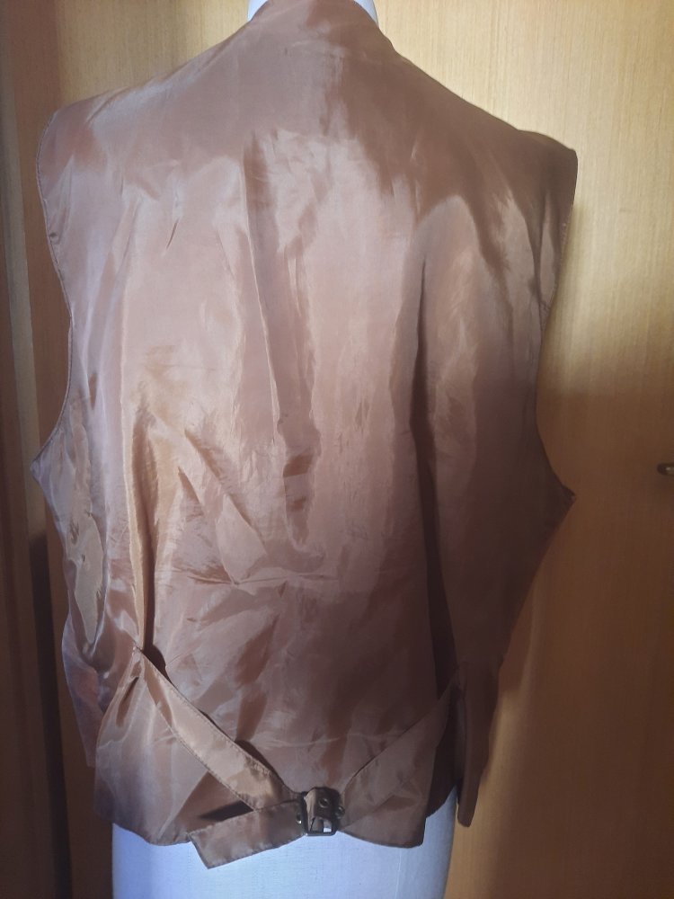 John F Gee Lederweste Leder Weste Gr. XL