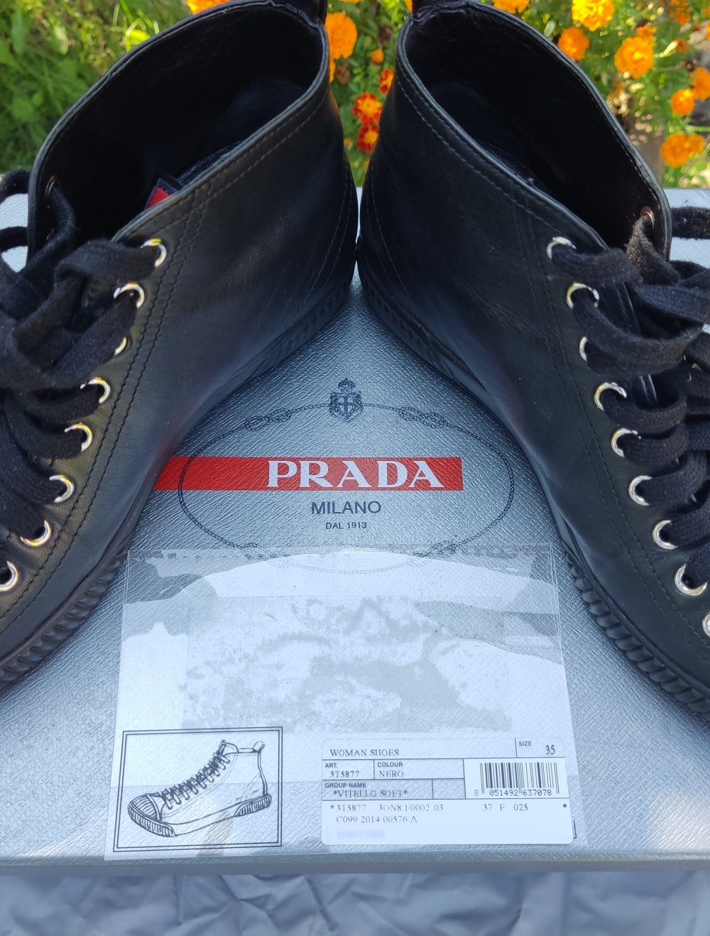 Prada Sneaker Gr.35/36 schwarz NEUwertig