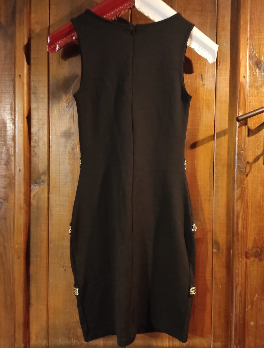 Minikleid Stretchkleid Partykleid Gr.XS schwarz-gold
