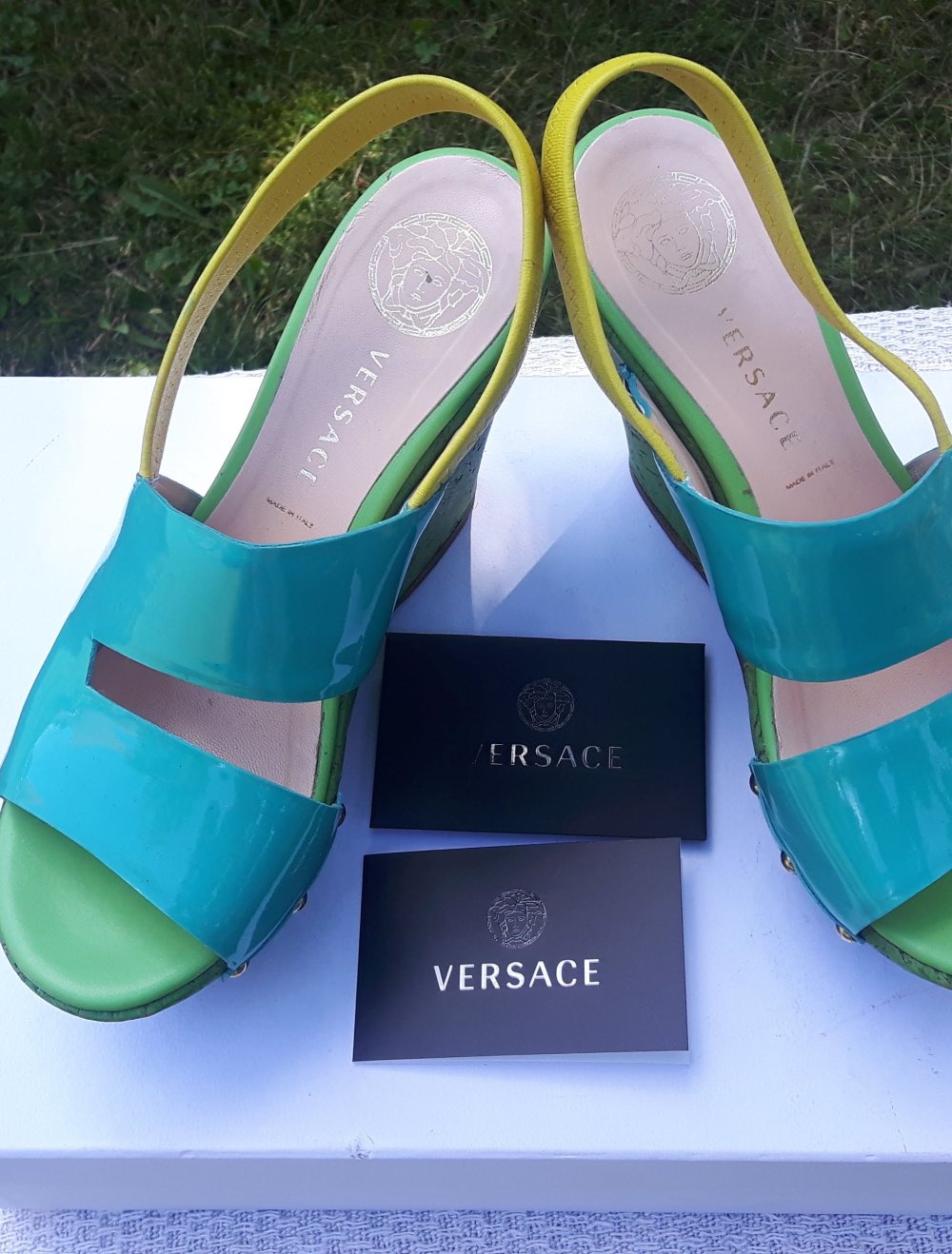 Versace Original Wedges Plateau Sandalen Gr.35,5