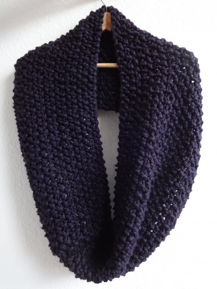 Loopschal Aubergine