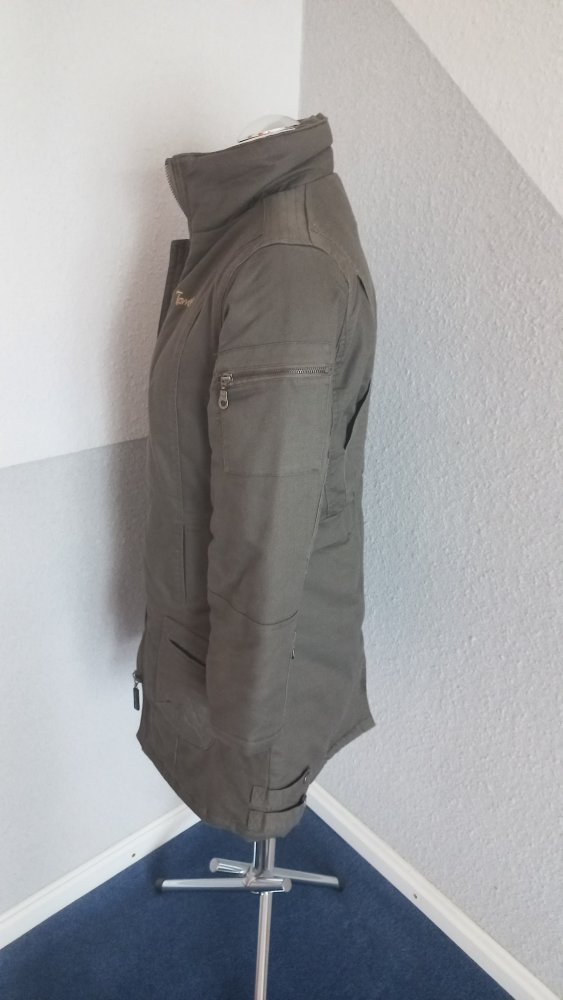 Tomster Parka in Khaki – Größe M, langer Schnitt & warme Qualität