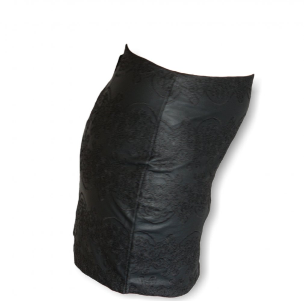 Rock von Gina, schwarz, Gr. 38, luxuriös,Muster,neu mit Etikett