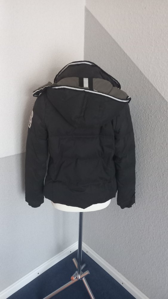 Soccx Damen Jacke Schwarz-Weiß, Baumwolle & Polyester, Größe S