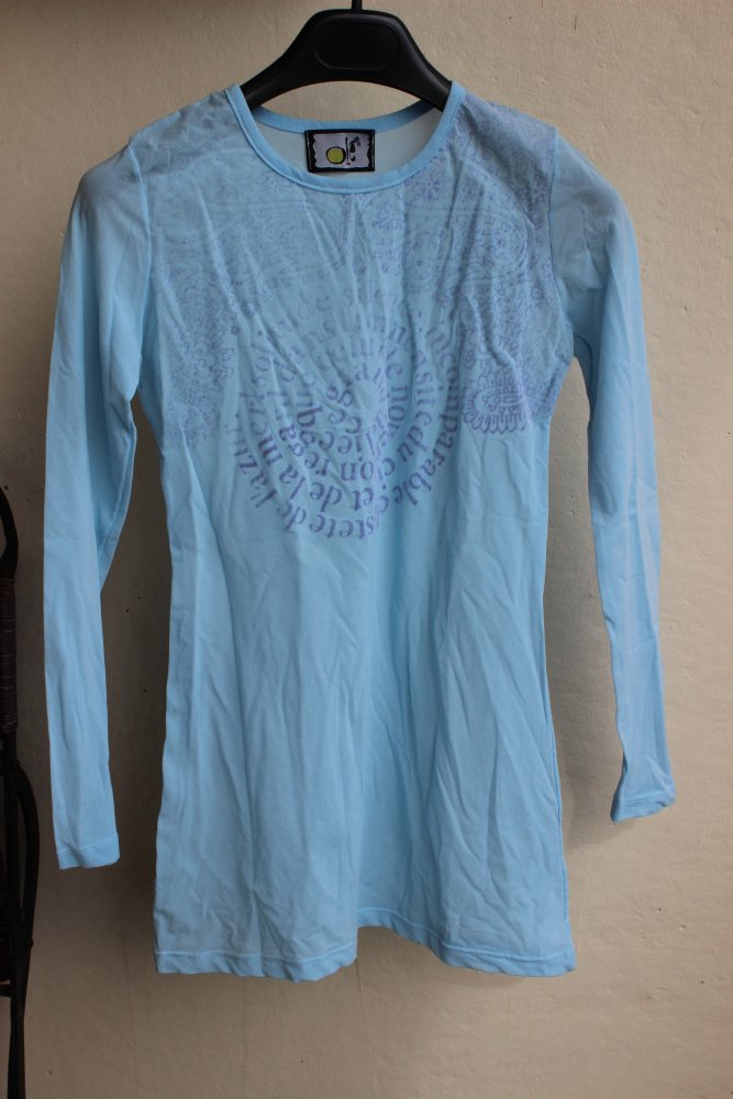 OLÉ Mesh Shirt hellblau beflockt