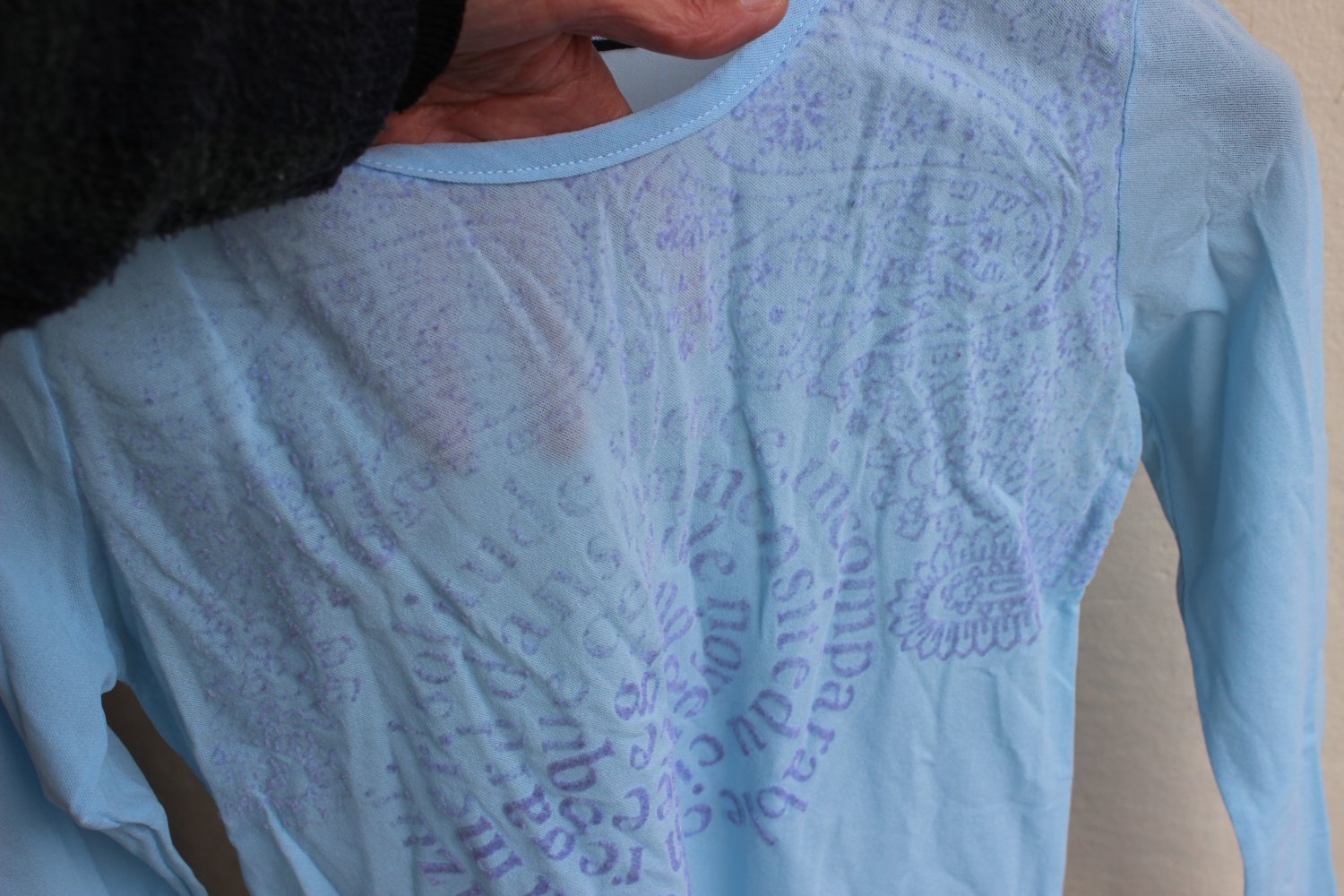 OLÉ Mesh Shirt hellblau beflockt
