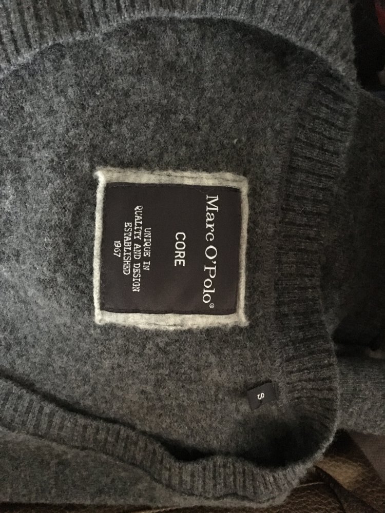 Marc O'Polo Pullover Wolle grau S