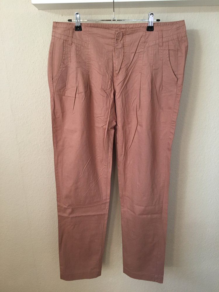 Chino in Pastellfarbe, rose, altrosa