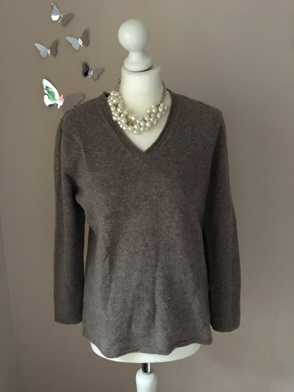Gerry Weber Woll Pullover Wolle braun