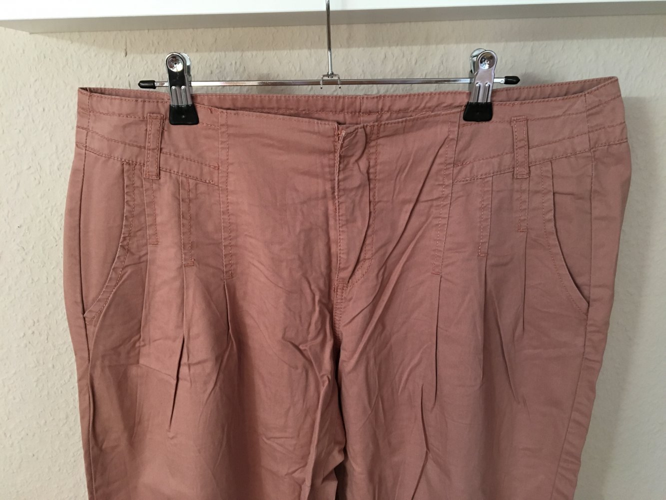 Chino in Pastellfarbe, rose, altrosa